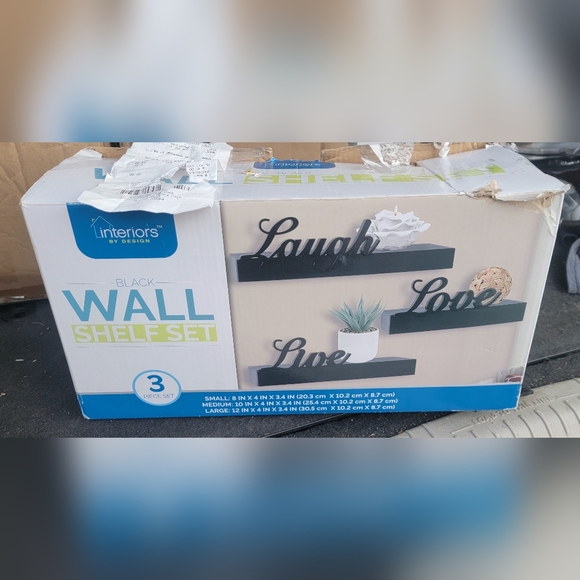 Floating Shelves Wall Mounted,Love,Live,Laugh,Set of 3,Wall Decor - Picture 8 of 8